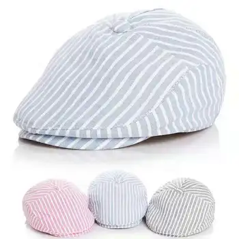 

Baby Hats Cute Children Stripe Classic Style Fashion Cap Toddler Spring Summer Berets Peaked Baseball Caps For Child Girls Boys