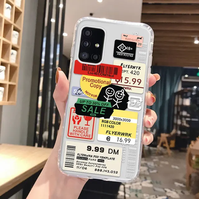 A12 Case For Samsung A51 Case Clear Funda Samsung S22 Ultra S21 A52S A32 5G 20 FE A50 A31 M31 A21S A71 A72 A13 Cute Smile Covers U043