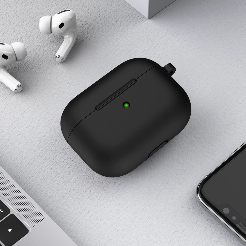 Мини Мягкий силиконовый чехол для Apple Airpods Pro противоударный чехол для Apple гарнитура для AirPods чехол s для Airpods Pro защитный чехол