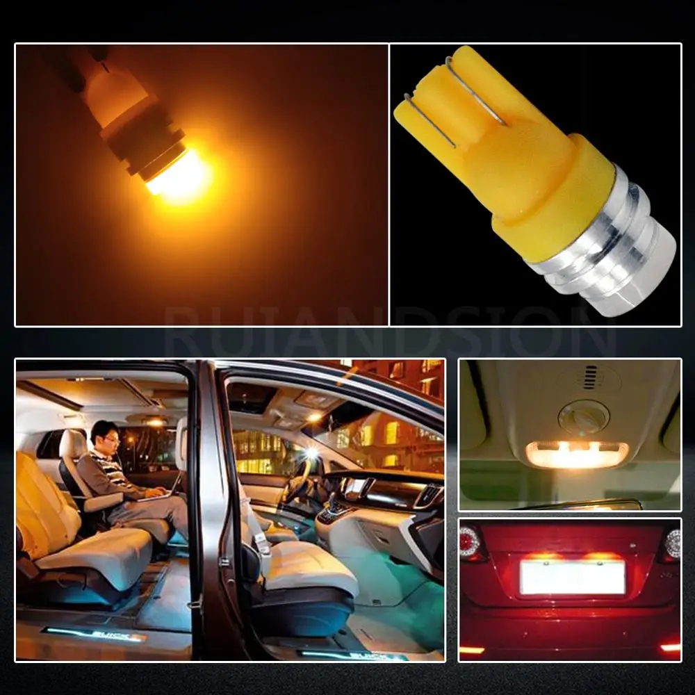 Светодиодная лампа T10 с клиновидным цоколем 3D COB чип LED W5W 2825 158 192 168