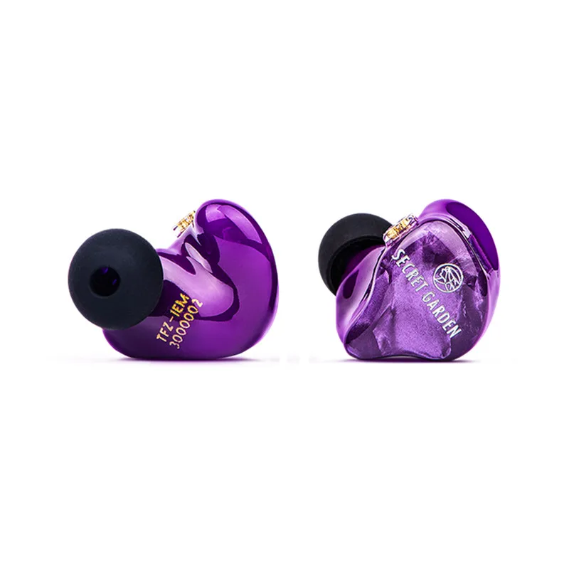The Fragant Zither TFZ SECRET GARDEN 3 сбалансированная арматура Hi-Fi монитор гарнитура наушники-вкладыши Музыка 0,78 мм кабель OFC - Цвет: purple
