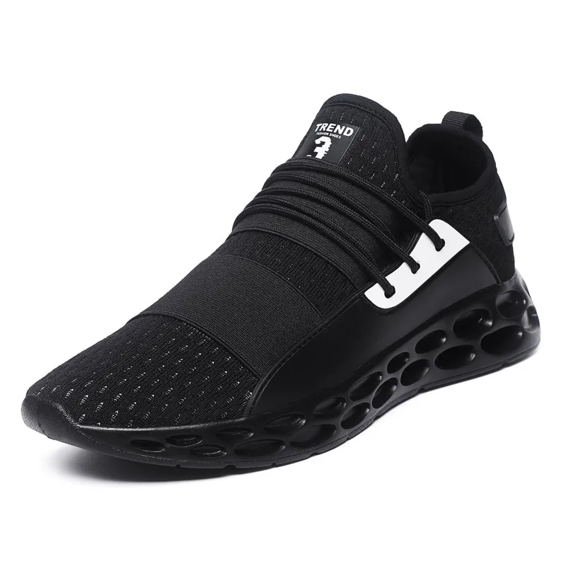 Модные дышащие кроссовки для бега, мужские кроссовки для бега, профессиональная Уличная обувь для бега, кроссовки для бега на открытом воздухе - Цвет: Black 3