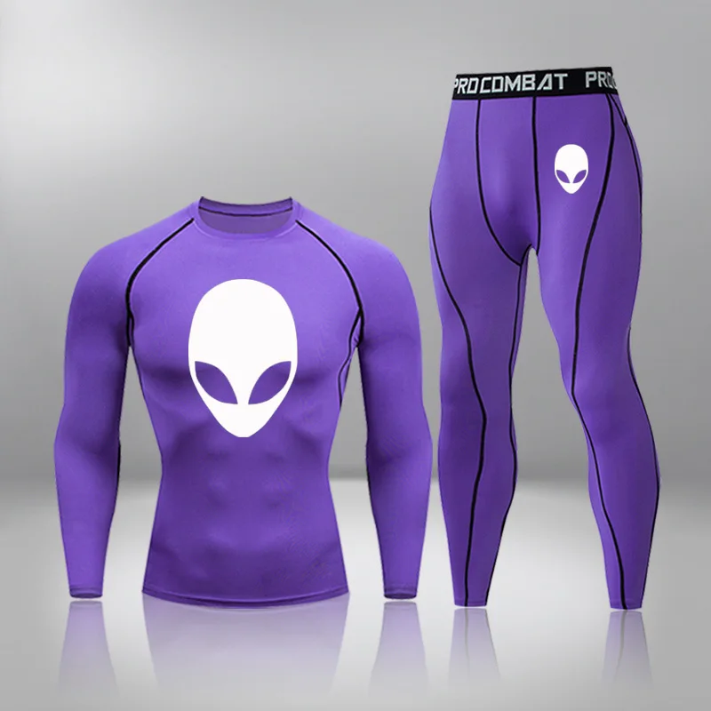 Men Ski Clothing Underwear  2 Sets Quick Drying Moisture Absorbent Elastic Male Panties Tights Underwear Warm Compression Sport 5