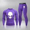 Men Ski Clothing Underwear  2 Sets Quick Drying Moisture Absorbent Elastic Male Panties Tights Underwear Warm Compression Sport 5