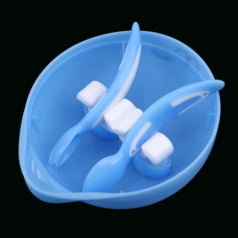 6PCS/Set Child Suction Cup Dishes Sucker Bowl Baby Kids Feeding Toddler Training Plate Spoon Gift Slip-Resistant Tableware