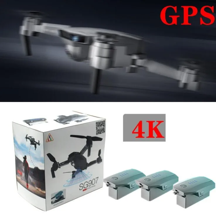 4K Camera 3battery 4 K/1080 P анти-встряхивание зум аэрофотосъемка WiFI приложение управление RC Дрон 5G gps следуем за мной/возврат фиксированная точка объемный Радиоуправляемый вертолет - Цвет: 4K Camera 3battery