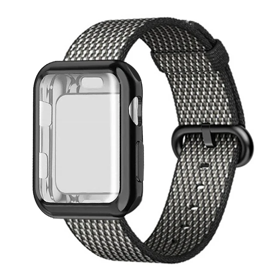 29 Чехол+ ремешок для часов apple watch 5/4 ремешок 44 мм 40 мм iWatch ремешок 42 мм 38 мм тканевый нейлоновый Браслет apple watch 3 2 1 44 - Цвет ремешка: 29