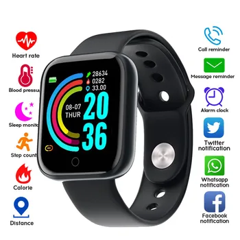 

Smart Watch Men 2020 Smartwatch Women Android iOS Y68 Relogio Smarth Watch Waterproof Sport Tracker Smart Bracelet Wristbands