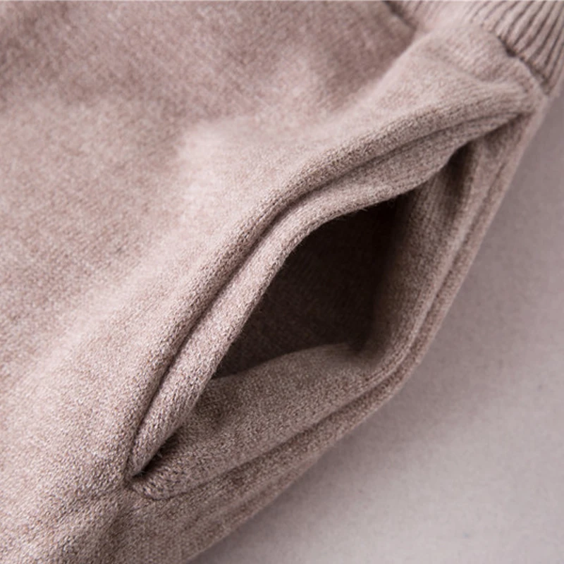 Autumn and winter fashion casual women's knit tops suit sportswear wool knit suit