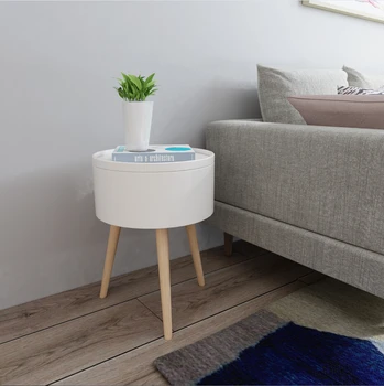 

Beistelltisch mit Stauraum HWB03-WEI