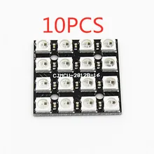 10 шт. CJMCU-2812 WS2812B-4* 4 bit rgb светодиодный полноцветный светодиодный Драйв 16-бит фонарь макетная плата