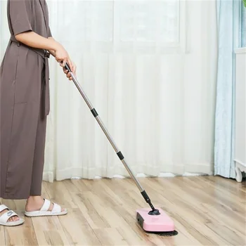 

2 in 1 Portable mop Hand push lazy broom Household Hand-push sweeper