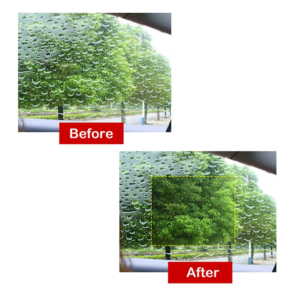 2 шт. Пленки на передние боковые стекла автомобиля с защитой от бликов фар дождя