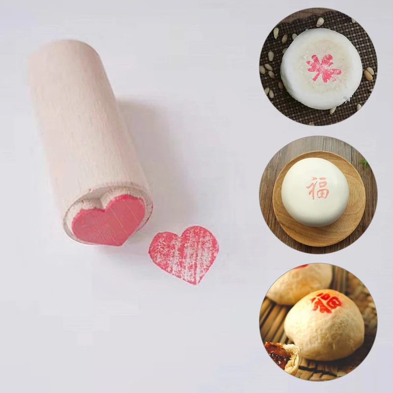 Hand Carved Wooden Stamps Wood Seal for Printing DIY Clay Pottery Printing Blocks Clay Tool Fish Bone / Squirrel / Flower Deer