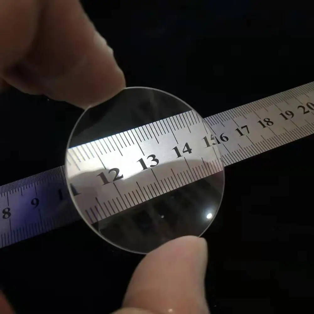 Optical Glass K9 Optics Double convex Mirror 30mm Diameter 100mm Focal Length Projector Lenses Physics Experiment Teaching Tool