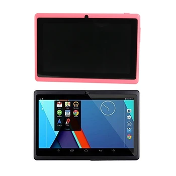 

2 Pcs 7 Inch Kids Tablet Android Quad Core Dual Camera WiFi Education Game Gift for Boys Girls, Pink & Black