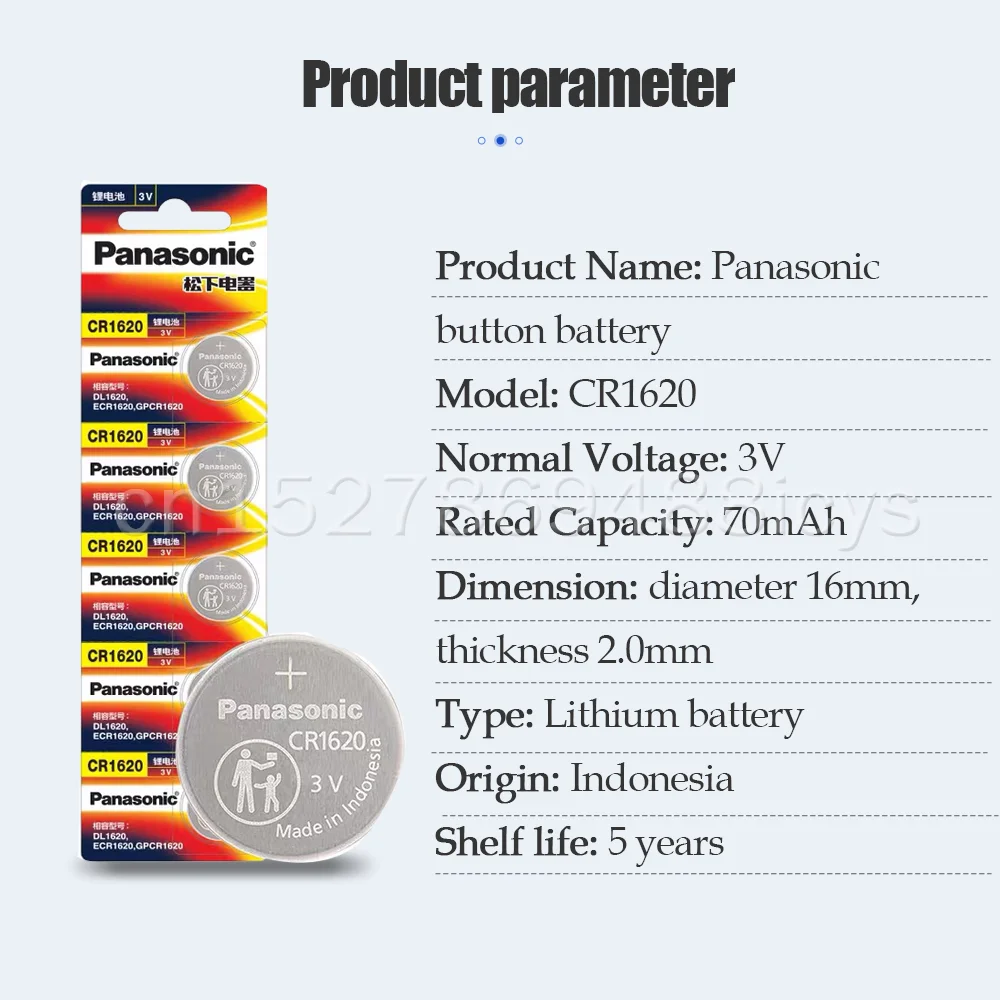 4 шт. 100% оригинальный литиевый аккумулятор PANASONIC CR1620 CR 1620 3 в для часов