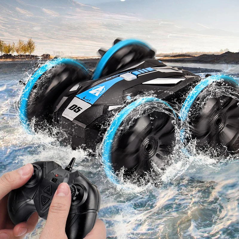 Радиоуправляемый автомобиль JJRC 2 4 ГГц водный и наземный флип высокоскоростной
