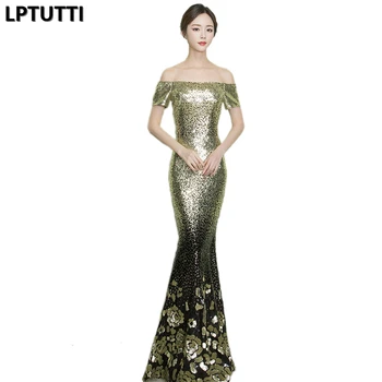 

LPTUTTI Sequin New For Women Elegant Date Ceremony Party Prom Gown Formal Gala Events Luxury Long Evening Dresses