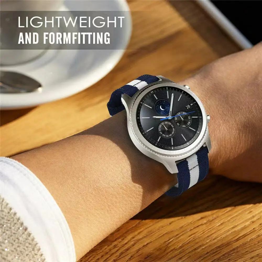 Durable Canvas Nylon Watchband – Versatile 20mm & 22mm Sizes
