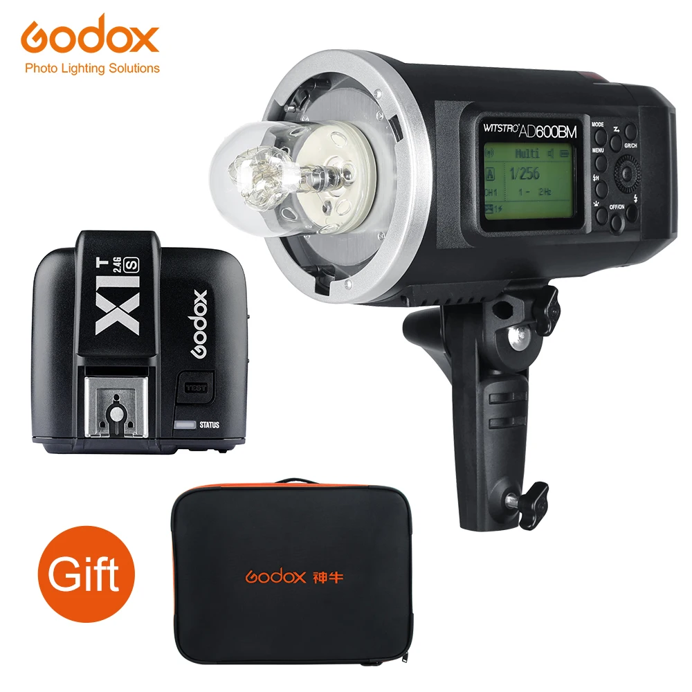 Godox AD600BM HSS 1/8000s 600W GN87 Внешняя вспышка (Bowens Mount) + X1T-S беспроводной триггер для Sony A7 A7S