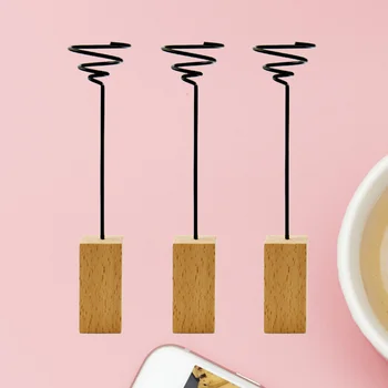 

3pcs Airplant Container Air Plant Stand Iron Wooden Base Tillandsia Holder Flower Planter Plant Display Racks Office Decor