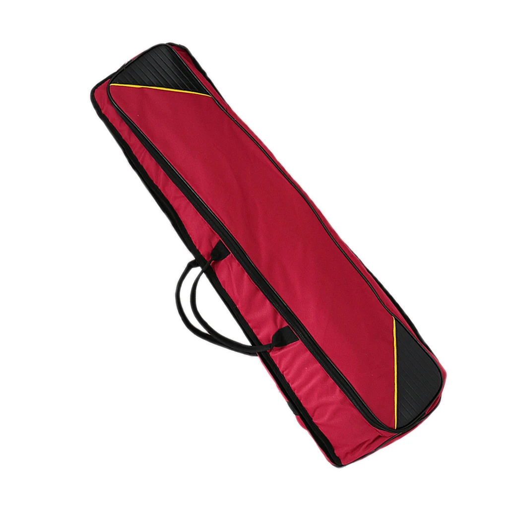 Durable Tenor Trombone Storage Bag Case Container Claret Color For Trombonist