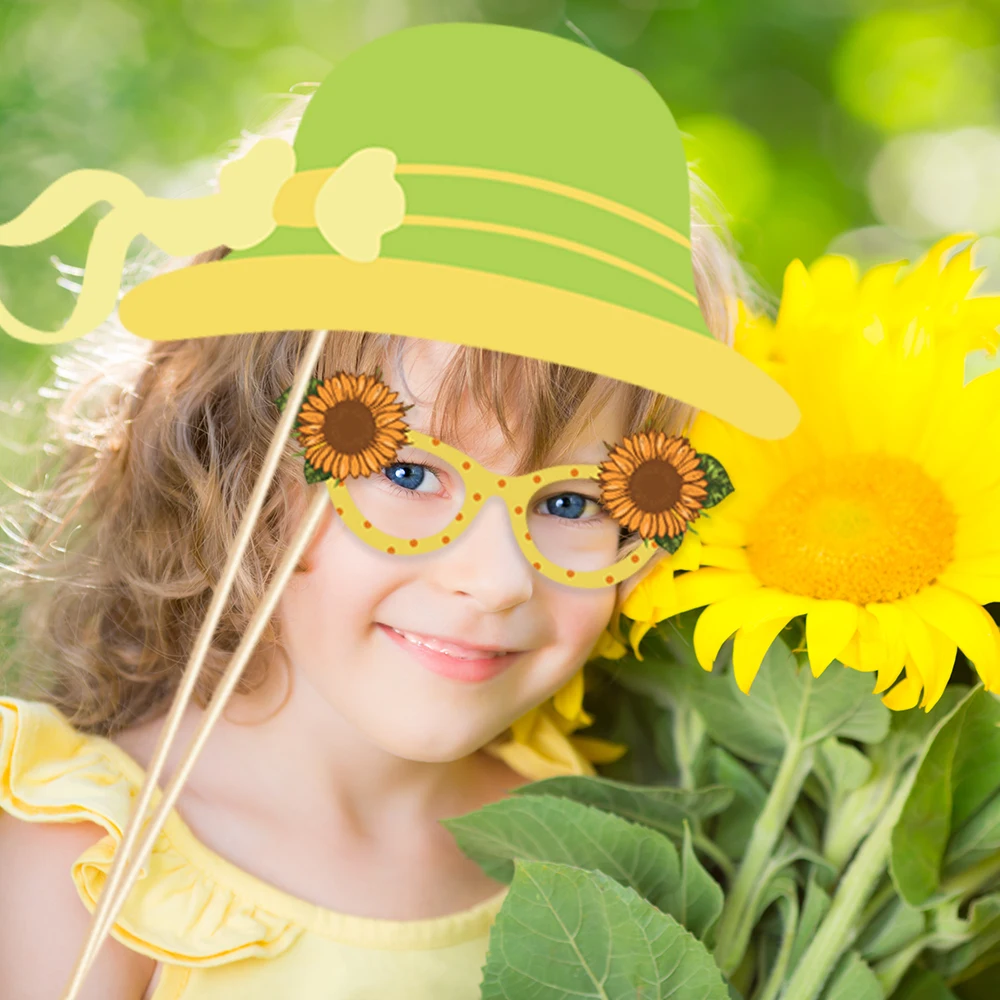 25pcs Baby Shower Diy Sunflower Photobooth Props Happy Birthday Party Decorations Sunflower Kids Photobooth Props Party Favors Photobooth Props Aliexpress