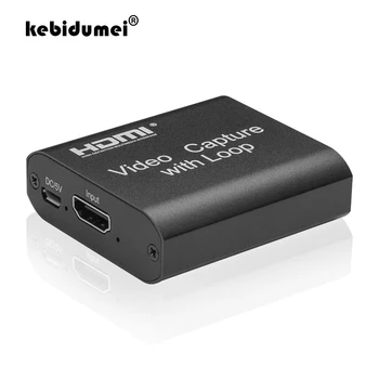 

4K HDMI Capture Card USB2.0 1080P Grabber Phone For PS4 Game Recording Video Capture with Loop Output For Youtube Live Streaming