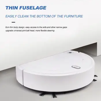 

Fully Automatic 3-in-1 Smart Robot Vacuum Cleaner USB Charging Sweeping Robot Dry and Wet Mop UV Disinfection Cleaner