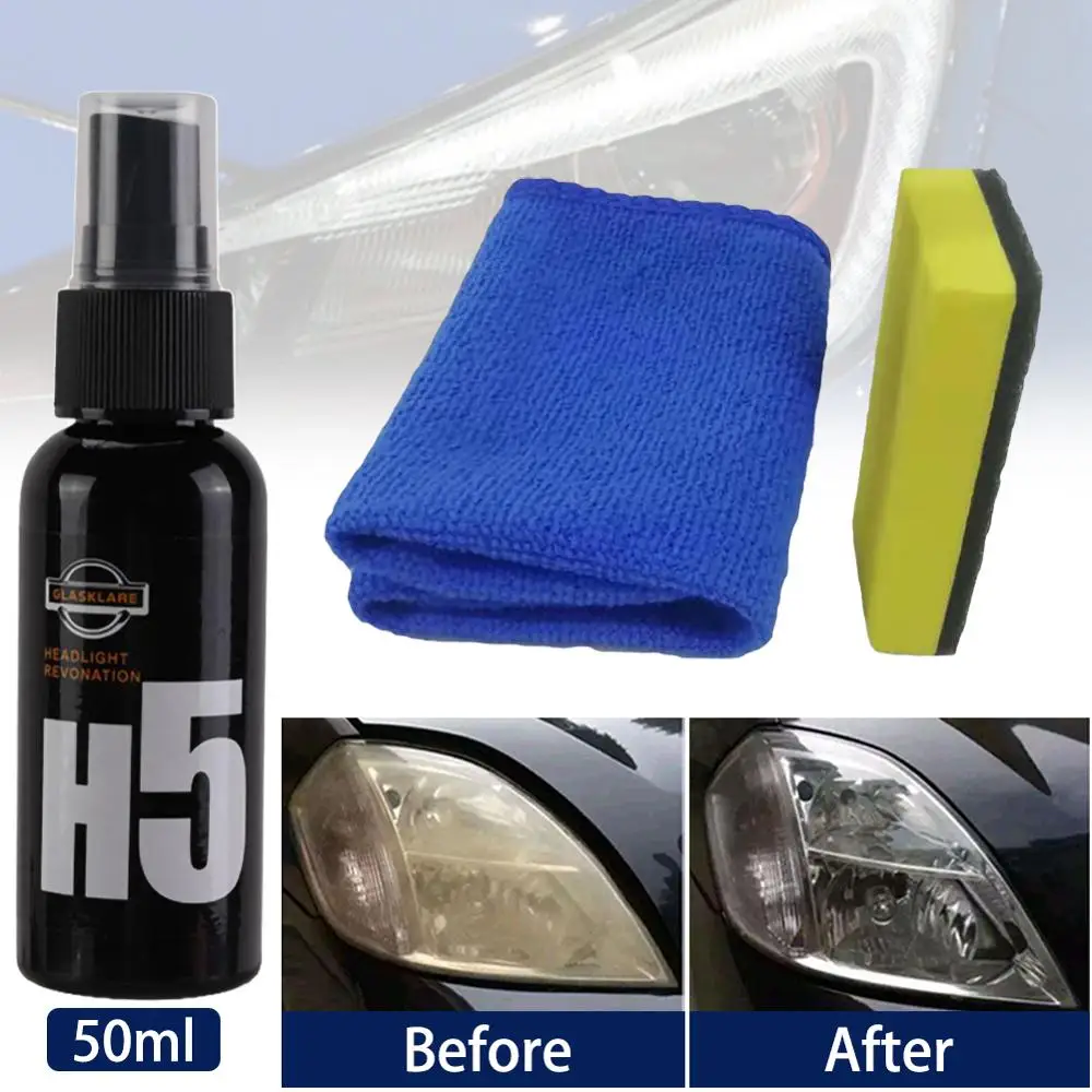 50ml Car Headlight Repair Tool Kit Maintenance Retreading Agent Car
