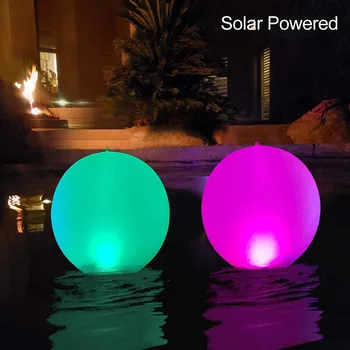 

Solar LED Lights Inflatable Floating Pool Waterproof Hangable Ball for Pond Pool Beach Wedding Patio LKS99