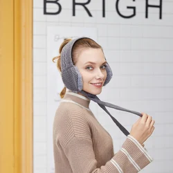 Cute Winter Cold Protection Ear Cover Windproof Heat Insulation Extremely Warm Cord Braided Headband Ear Cover Earflaps
