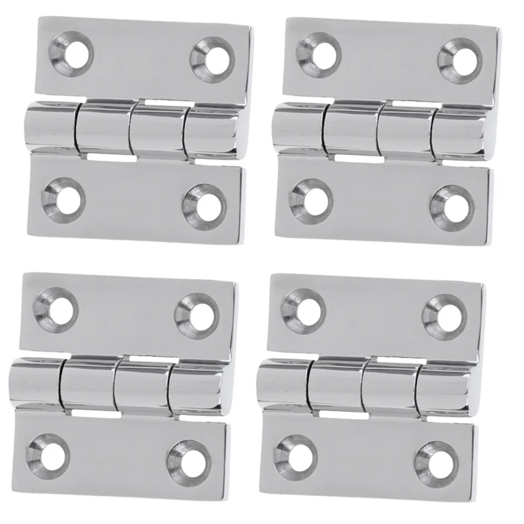 4pcs Marine Boat Door Hinge Mount 316 Stainless Steel Fitting Hardware 38x38mm