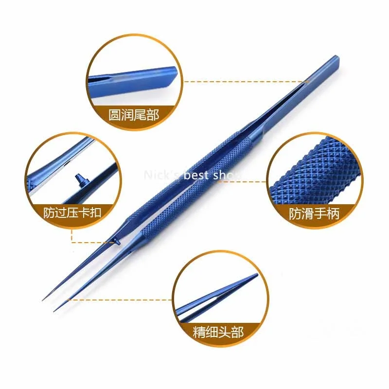 Microscopic-instruments-Titanium-alloy-Micro-scissors-Conjunctiva-Toothed-Forceps-Probes-Hooks-Spatulas-Speculums-tweezers (4)