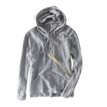 

Men Cotton Linen Shirts Long Sleeve Casual Dress Shirt For Men Summer shirts for men fashion Linen