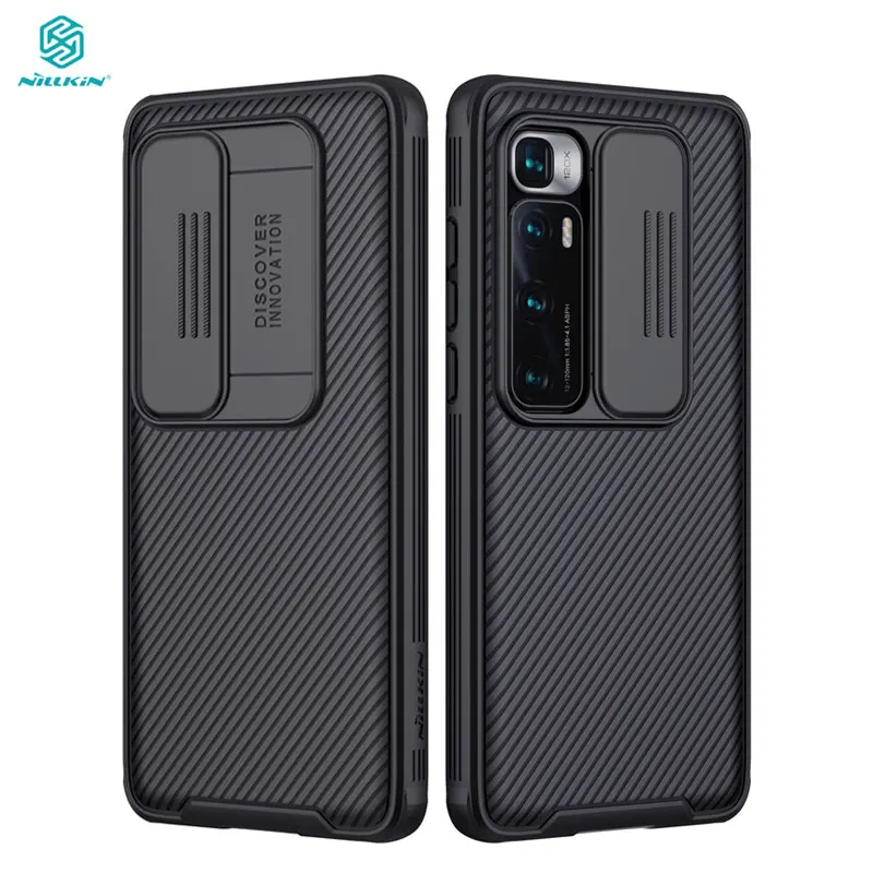 

For Xiaomi Mi 10 Ultra Case Nillkin Slide Protect Lens Camera Protection Case for Xiaomi Mi10 Mi 10T Pro 5G Cover