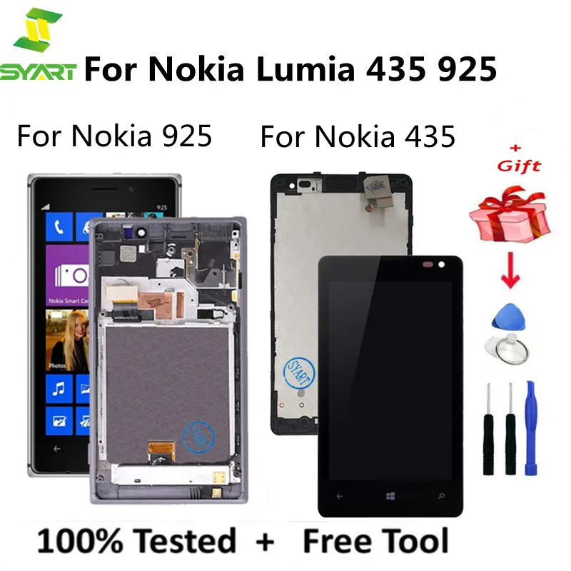 

LCD Screen For Nokia Lumia 435 925 LCD Screen Display Assembly Digitizerframe For Nokia Lumia 435 925 Touch Screen