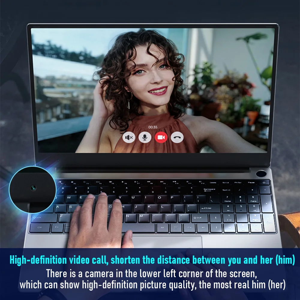 Игровой ноутбук i7, 12 ГБ, 16 ГБ ОЗУ, ноутбуки, 15,6 дюймов, ноутбук Intel Core i3 i5, 512 Гб SSD, разблокировка по отпечатку пальца, портативный компьютер ...