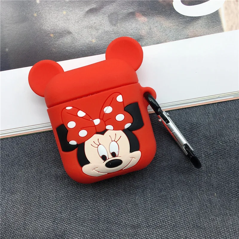 

New Cartoon Mickey and Unicorn Earphone Case for Airpods Wireless Bluetooth Headphone Silicone Cover for AirPod Silm Case