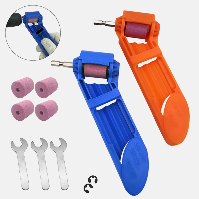 

1set Corundum Grinding Wheel Drill Bit Sharpener Titanium Drill Portable Drill Bit Powered Tool Parts