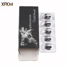 XFKM 5 шт./упак. электронная сигарета атомайзер ядра V8 детская катушка X4/T6/T8/M2/Q2 сменная катушка головка для V8 Baby/Big Baby Tank