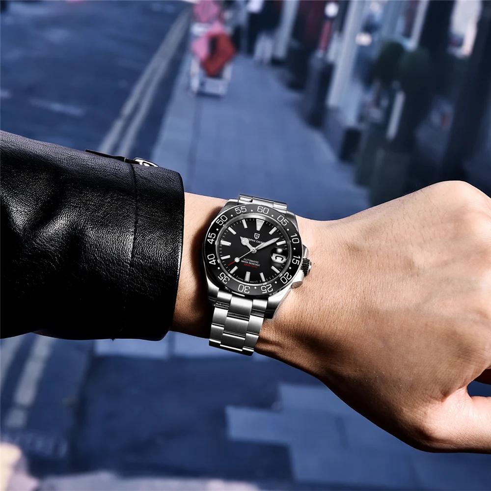 PAGANI Design 2021 New Men's Automatic Mechanical Watch Sapphire Luxury Stainless Steel Waterproof Watch Relogio Masculino