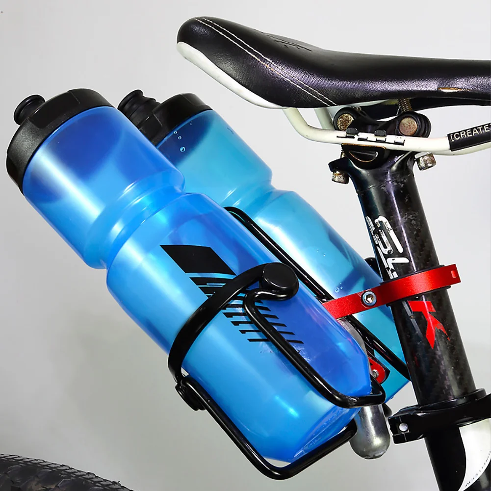 MTB велосипед Велоспорт открытый бутылка воды зажим клетка чайник держатель адаптер Поддержка Алюминиевый сплав чайник держатель