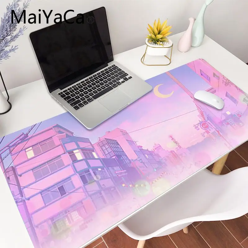 

Pink Sailor Moon landscape aesthetics art Boy Gift Pad DIY Design Pattern Game mousepad Size for 400x900x2mm