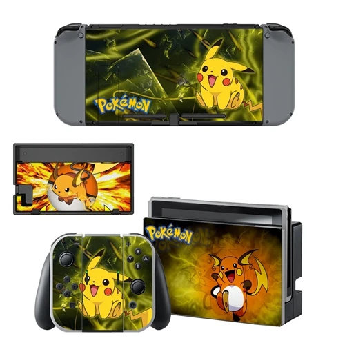 Vinyl Stickers For Nintend Switch Pokemo Skins Decal For Nintendos Switch Console Joy-con Controller Dock Protection - Цвет: YSNS1389