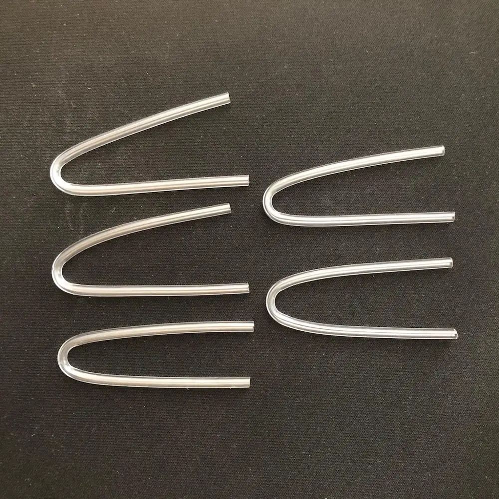 100PCS ForSound Made Preformed BTE Hearing Aid Earmold Tubing Bent Tubing PVC tube tubes Choose from 3.6mm 3.3mm 3.1mm OD 3