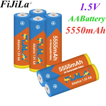 

2020 lot AA battery 5555 1.5 v Rechargeable battery AA 5550mAh Alkaline1.5V Rechargeable Battery For Clock Toys Camera battery