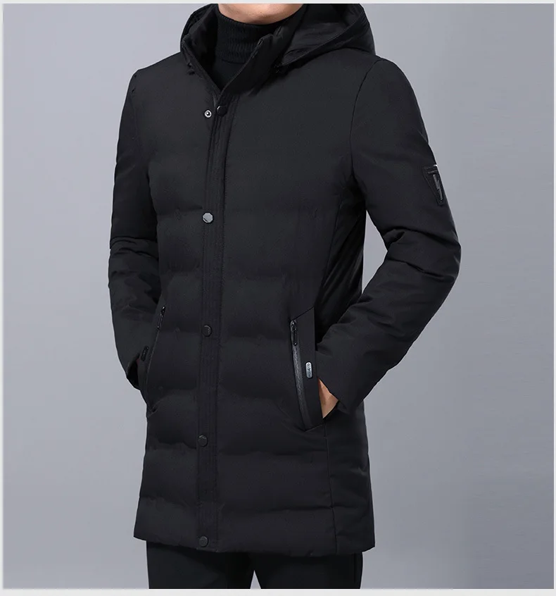 New Men's Winter Jacket High Quality Thick Winter Middle-Aged Warm Long Coat Cotton Clothes Men Parkas Large Size 5XL
