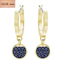 Высокое качество SWA новые атмосферные красивые ракетки украшения со стразами, серьги